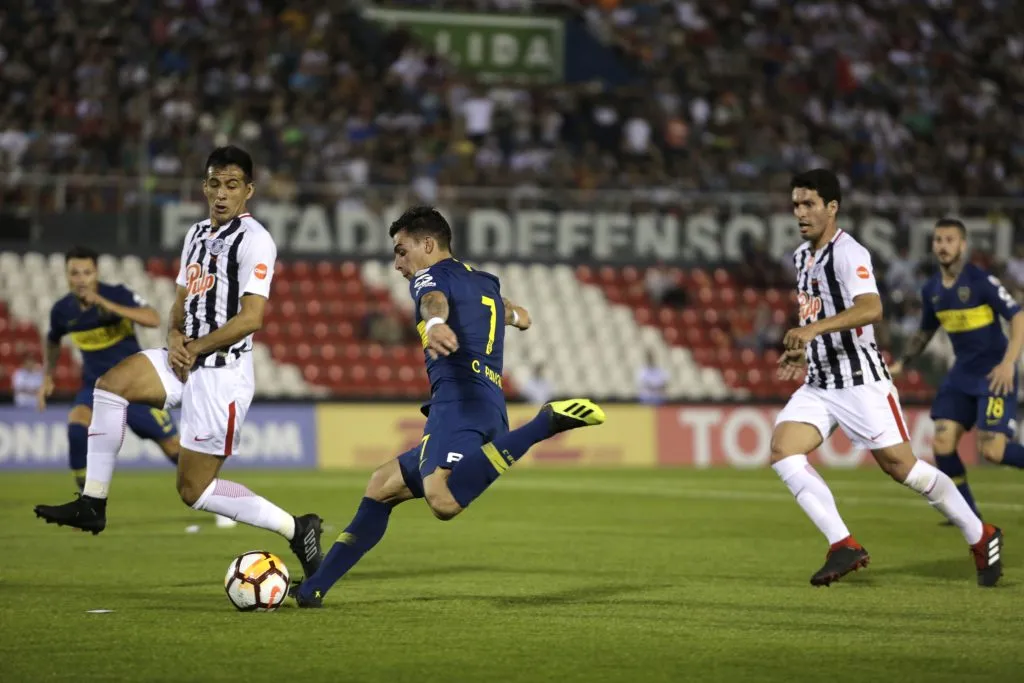 Boca, en el Defensores del Chaco. (Getty)