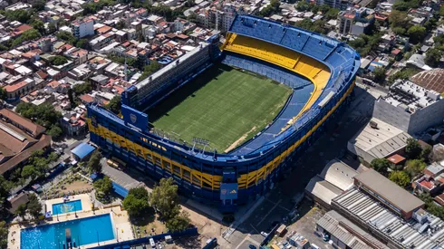 El Templo del fútbol mundial, desde el aire.