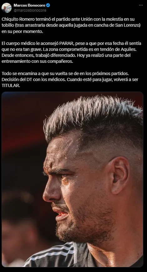 Chiquito hizo una parte del entrenamiento a la par de sus compañeros.