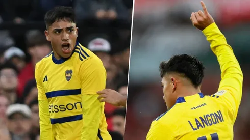 El festejo de Luca Langoni tras su gol en Boca vs. Newell´s