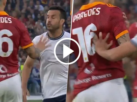 VIDEO: Paredes y un fuerte cruce con el español Pedro en el clásico de Roma vs. Lazio