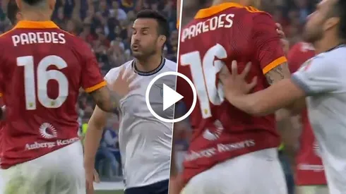 El cruce de Leandro Paredes con Pedro