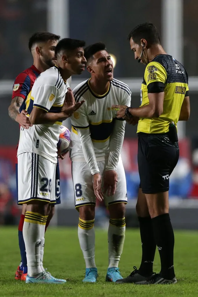 Facundo Tello, contra Boca. (Getty)