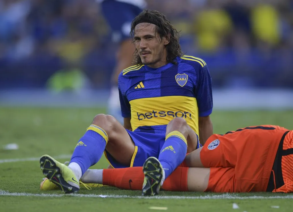 Edinson Cavani está en duda vs. Newell’s. (Getty)