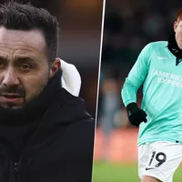 El DT de Brighton y un palazo para el Colo Barco cuando explicó por qué no lo puso ante Brentford