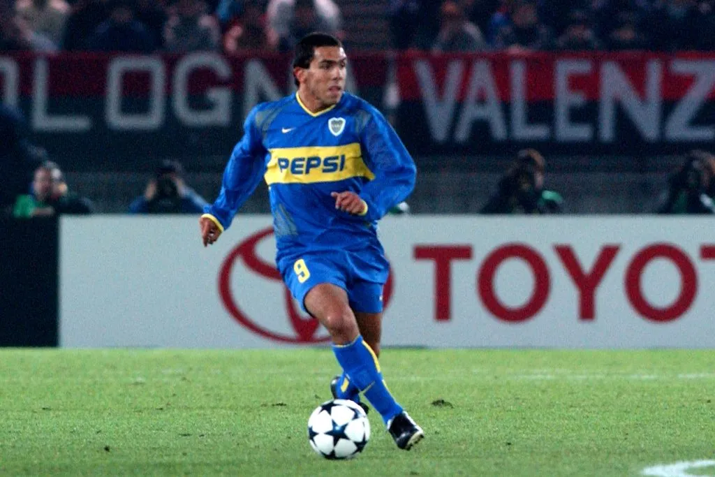 Tevez, en la final contra el Milan en Japón.