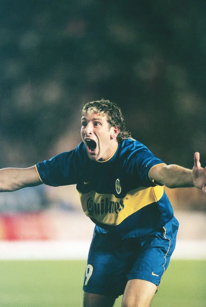 El festejo de Palermo contra el Real Madrid en Japón.