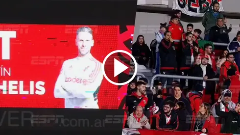 VIDEO | Silbaron a Martín Demichelis en River y estallaron los memes de Boca