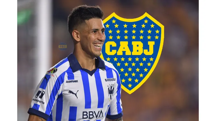Maxi Meza juega en el Rayados de Monterrey.
