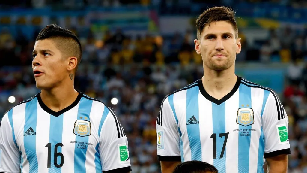 Rojo y Fernández, juntos en el Mundial 2014. (Imago)