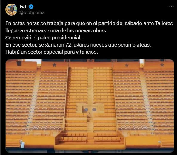 Una nueva obra se presentará en La Bombonera. (Captura)