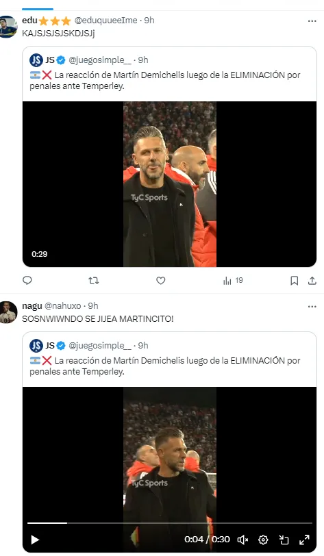 Los hinchas de Boca se burlaron de Demichelis.