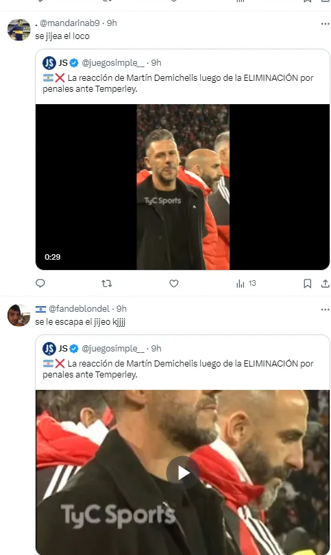 Los hinchas de Boca se burlaron de Demichelis.