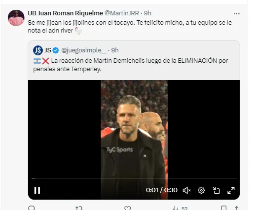 Los hinchas de Boca se burlaron de Demichelis.