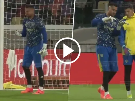 VIDEO | No se vio: el fastidio de Chiquito Romero antes del partido con un detalle particular