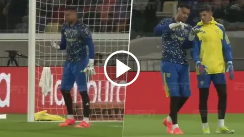 El fastidio de Romero antes del partido vs. Central Córdoba.