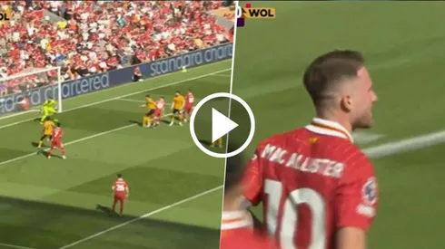 Mac Allister anotó en la victoria del Liverpool.