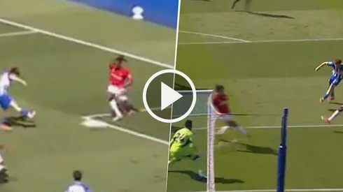 La gran jugada de Barco vs. Manchester United