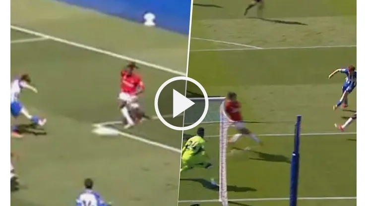 La gran jugada de Barco vs. Manchester United