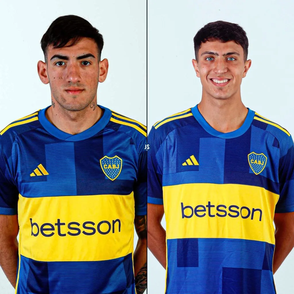 Lautaro Di Lollo y Mateo Mendia, juveniles de Boca (Foto: Juego Simple)