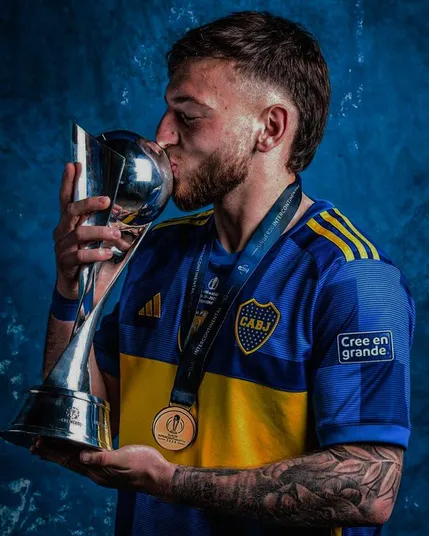 Nacho Rodríguez, campeón de la Libertadores e Intercontinental Sub 20 en 2023.