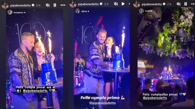 El cumpleaños de Darío Benedetto.