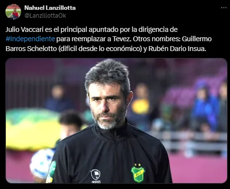 Guillermo suena para Independiente.