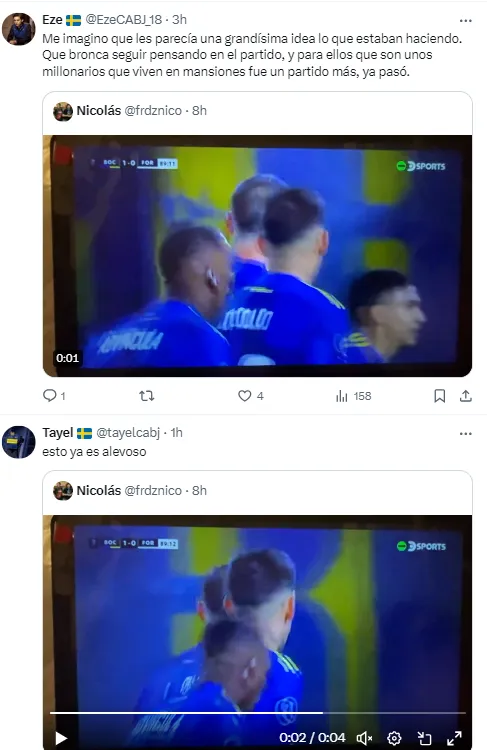 Los hinchas de Boca se indignaron con los defensores