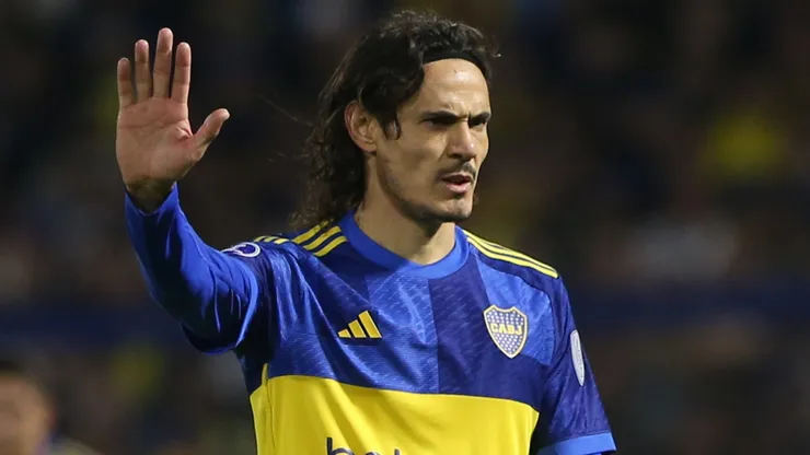 El posteo de Edinson Cavani ni bien terminó el partido.