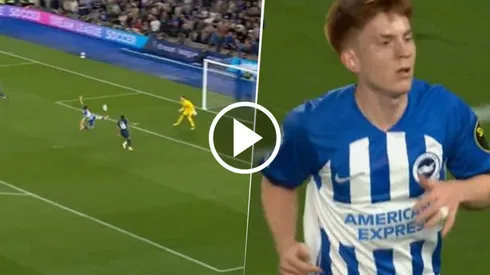 El Colo Barco hizo una espectacular salvada en Brighton.