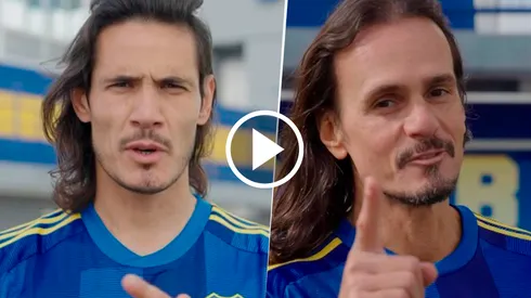 Cavani y Sancho, juntos en una publicidad.