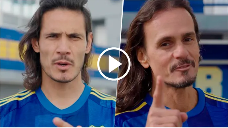 Cavani y Sancho, juntos en una publicidad.