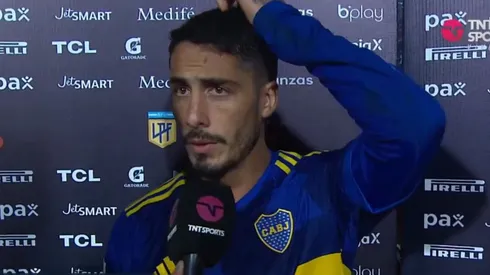 La bronca de Figal por una situación puntual vs. Atlético Tucumán.