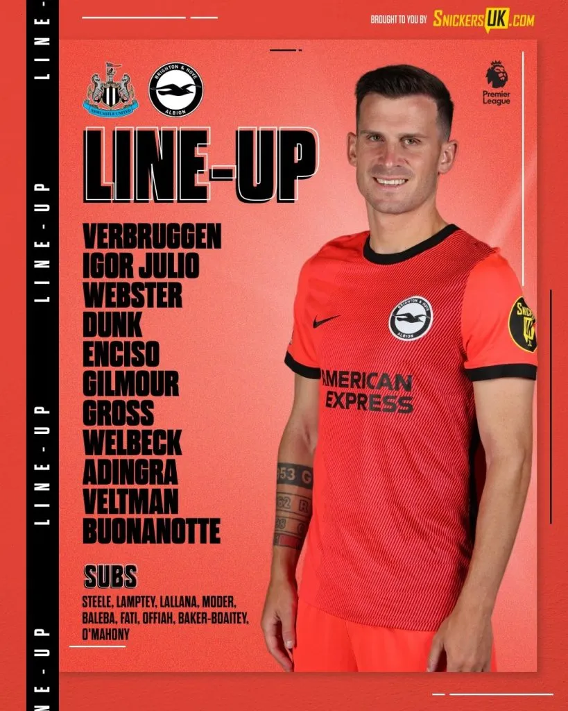 El Colo, ni al banco de suplentes. (Brighton)