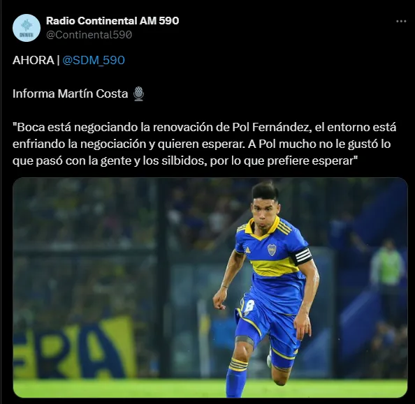 Pol Fernández no tomó una decisión sobre su futuro. (Captura)
