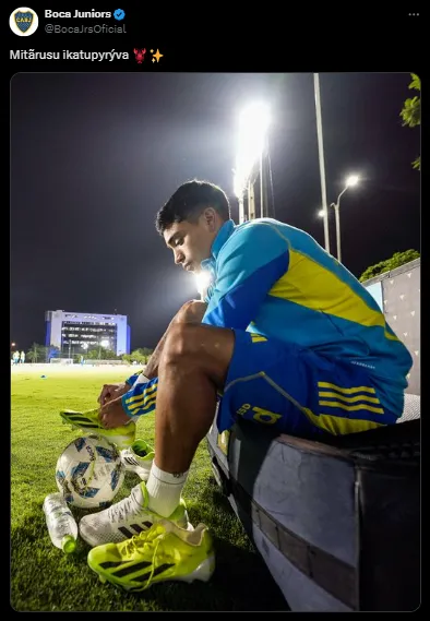 El tuit de la cuenta oficial de Boca.