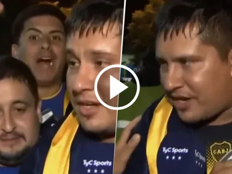 Un hincha de River fue a ver a Boca contra Sportivo Trinidense y explicó la emotiva razón de su gesto