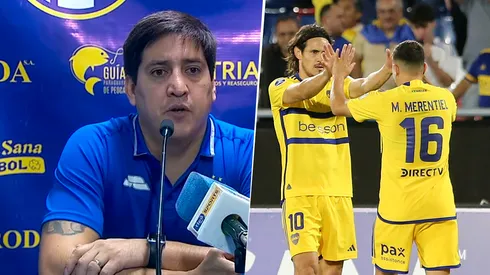 El DT de Trinidense aclaró lo sucedido con Cavani y Merentiel.