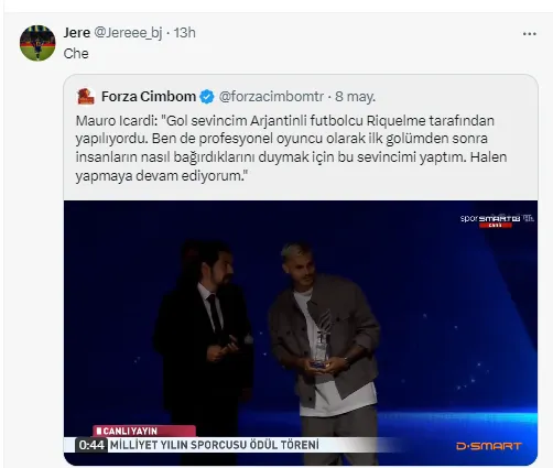 la reacción de los hinchas de boca a la declaración de Icardi.