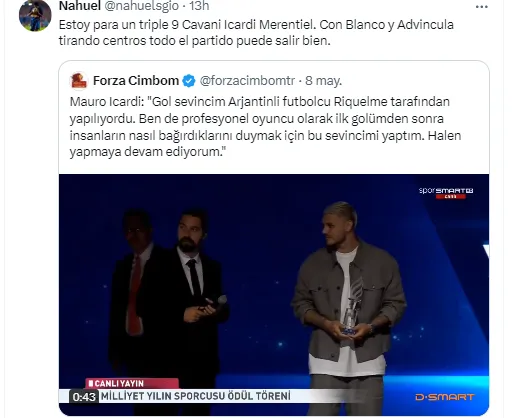 la reacción de los hinchas de boca a la declaración de Icardi.