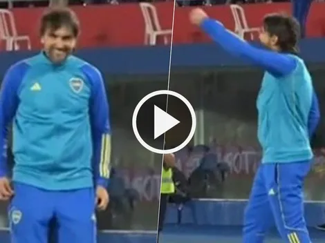 No se vio: la reacción de Diego Martínez al golazo de Cavani contra Trinidense