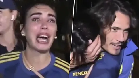 El momento de Cavani con una fanática de Boca