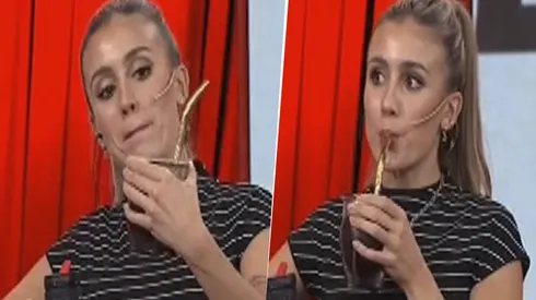 Morena Beltrán mostro su mate con las siglas de Boca