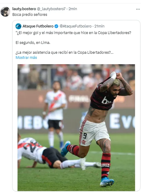 los hinchas de boca estallaron de risa con la chicana de Gabigol