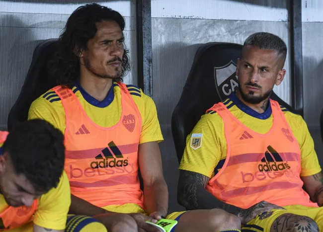Cavani y Benedetto en Boca (Getty Images)