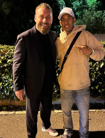 De Rossi y Villa, juntos en Roma. (Instagram)