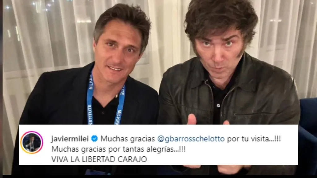 El Presidente fue a Estados Unidos y se encontró con el Mellizo. (Instagram)