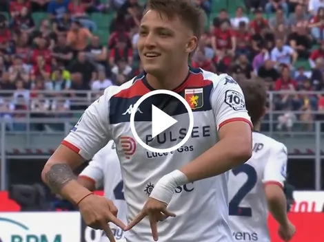 VIDEO | El doblete de Mateo Retegui frente al Milan por la Serie A