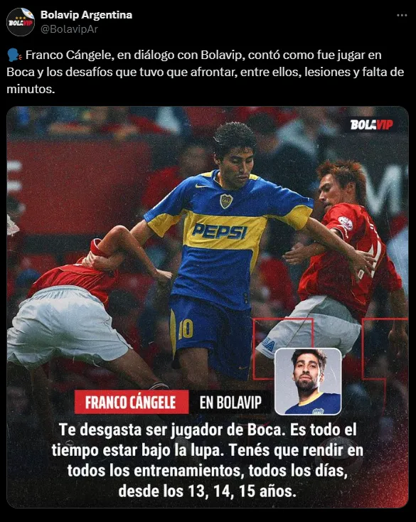 El costado negativo de Boca. (Captura)