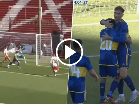 VIDEO | Con un golazo y un récord difícil de igualar: el resumen de la victoria de la Reserva de Boca ante Huracán